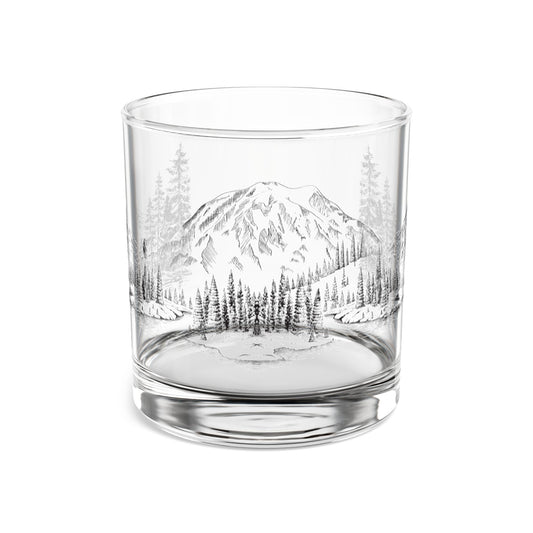 Mount Rainier Rocks Glass, 10oz