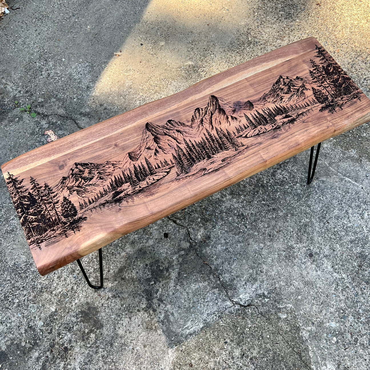 48" Live Edge Bench