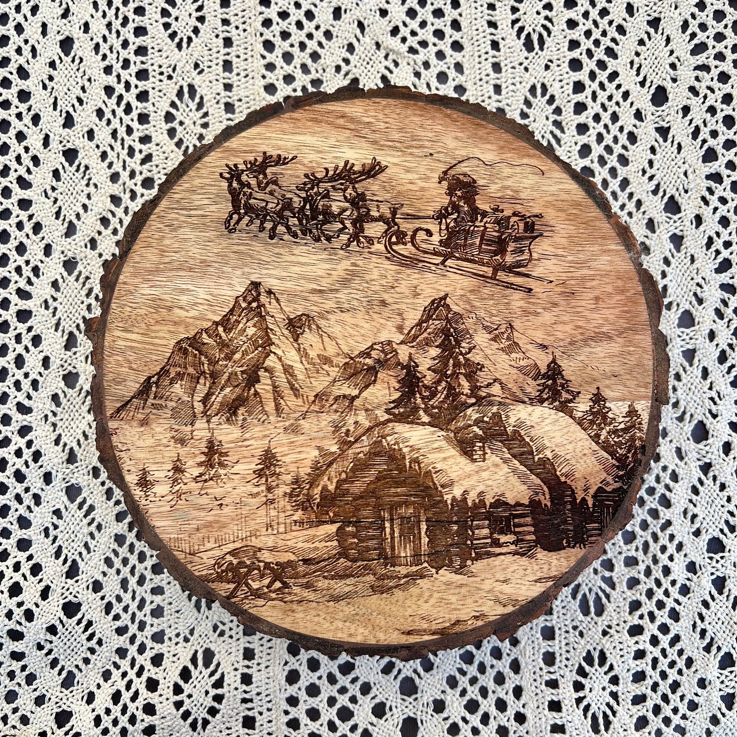 8.5" Live Edge Trivet