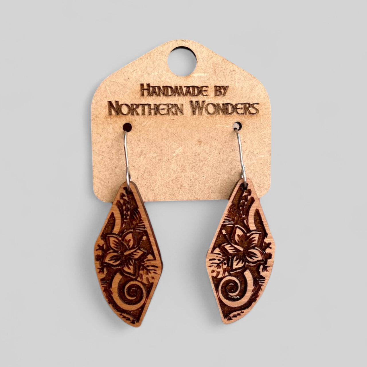 Polynesian Wood Earring