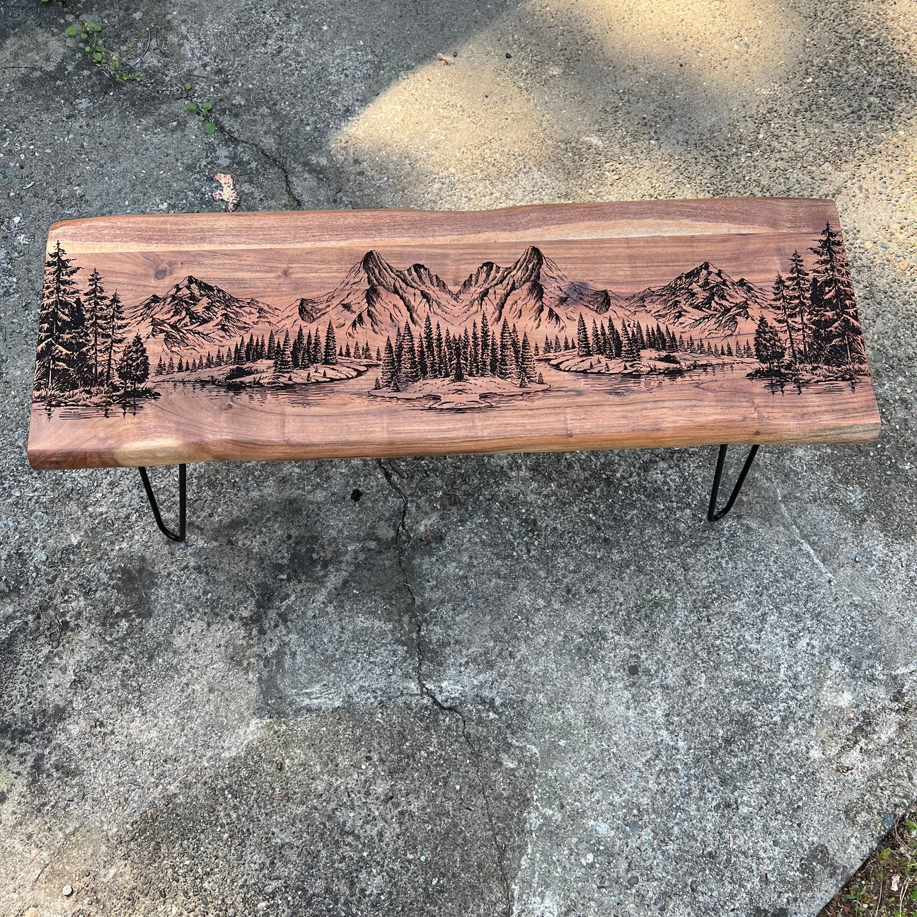 48" Live Edge Bench