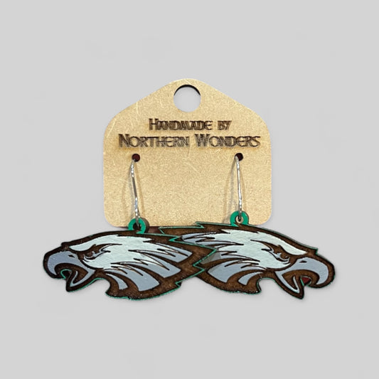 Eagles Wood Earrings