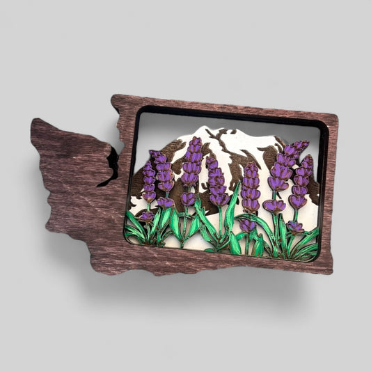 Lavender Field Magnet