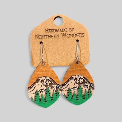 Mt. Rainier Earring