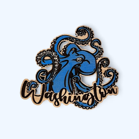 Blue Octopus Magnet