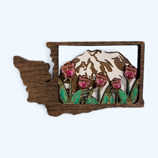 PNW Tulip Fields Magnet