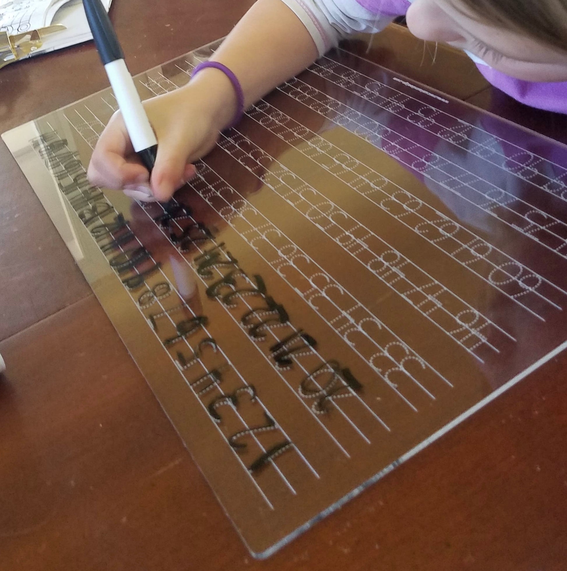 Kids Acrylic Activity Board Add-Ons: Hangman – Script and Grain