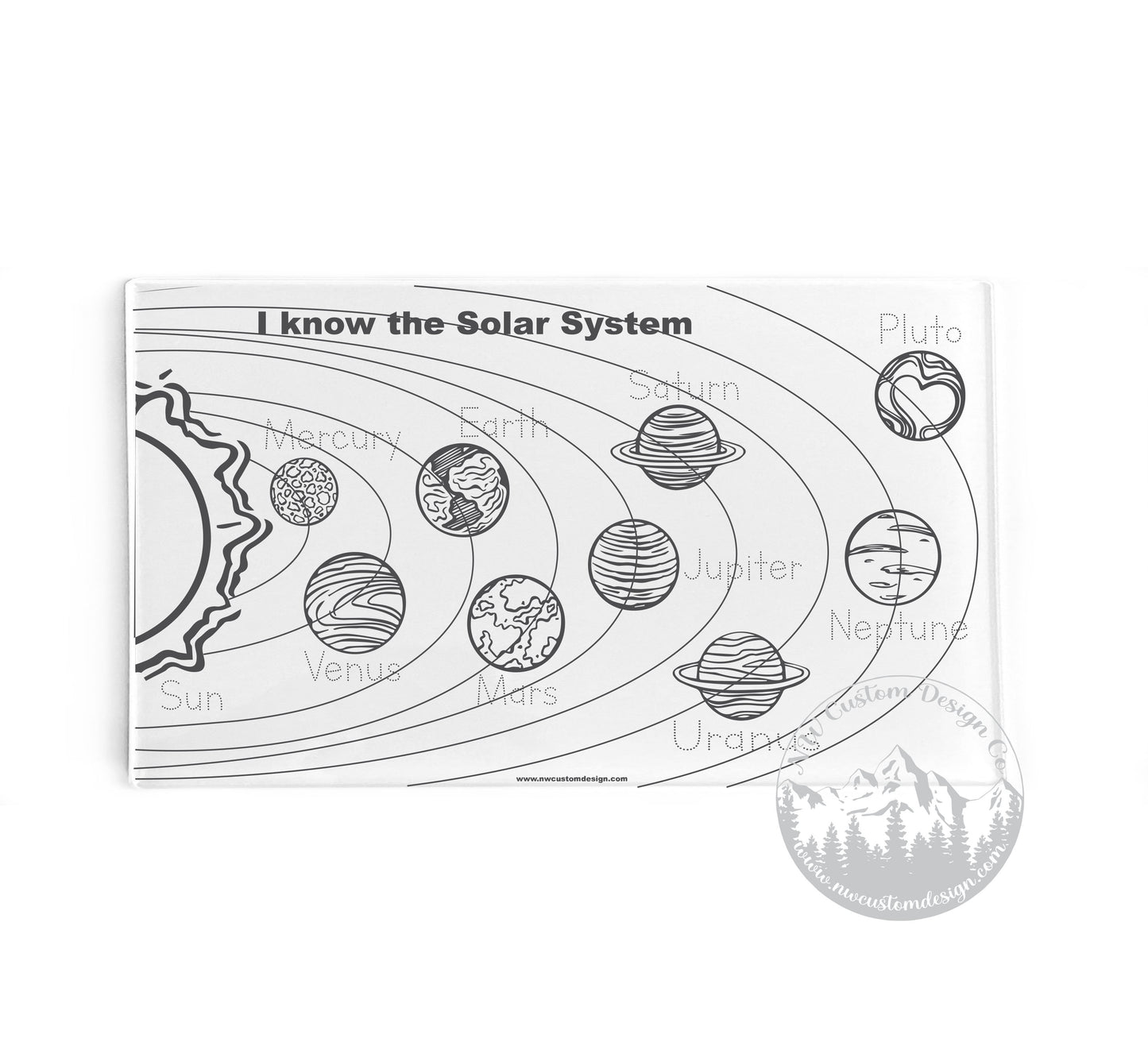 Solar System Dry Erase Board