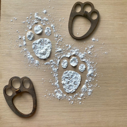 Easter Bunny Paw Prints