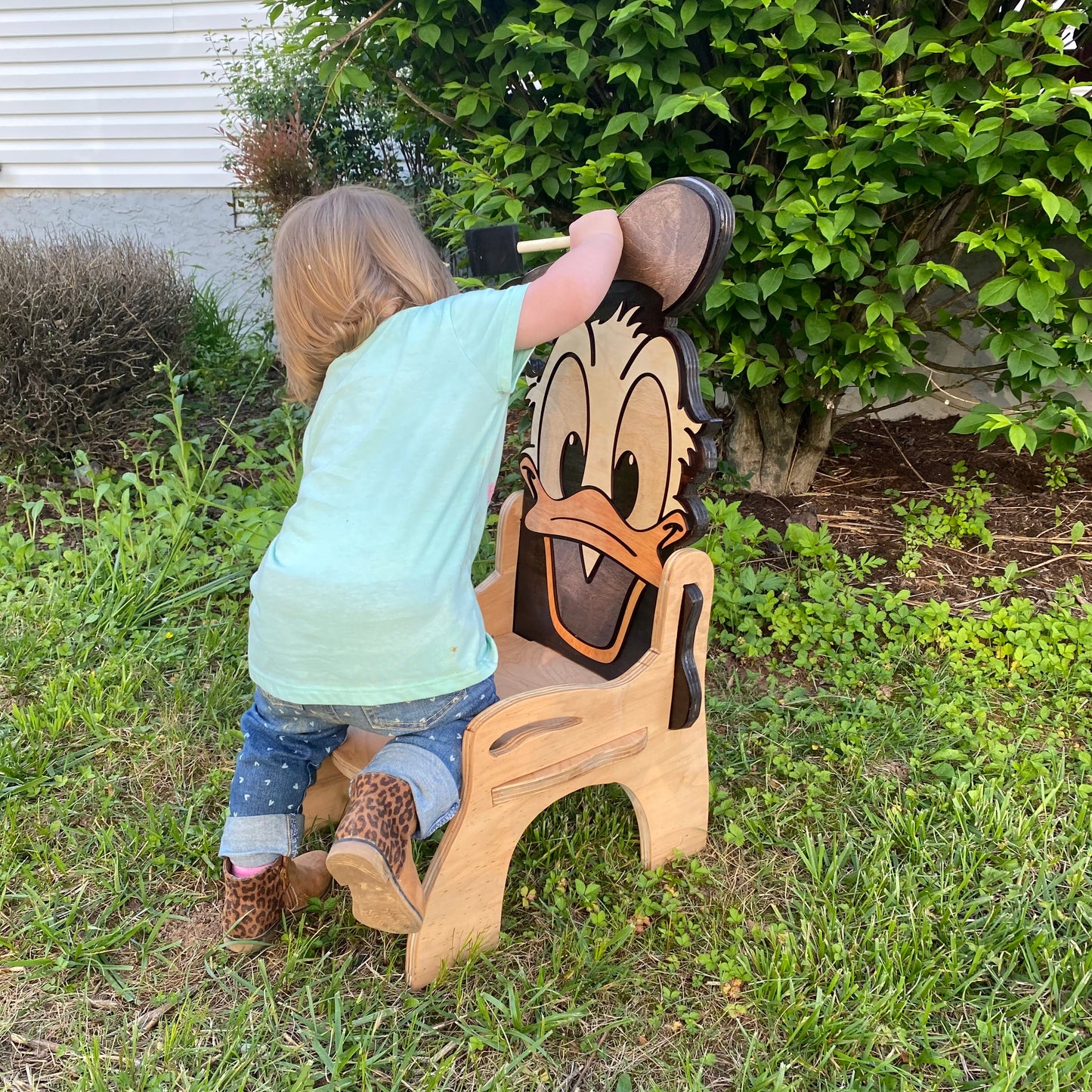 Handmade Donald Duck Children’s Chair