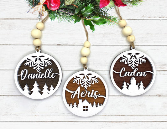 Custom Name Christmas Ornaments