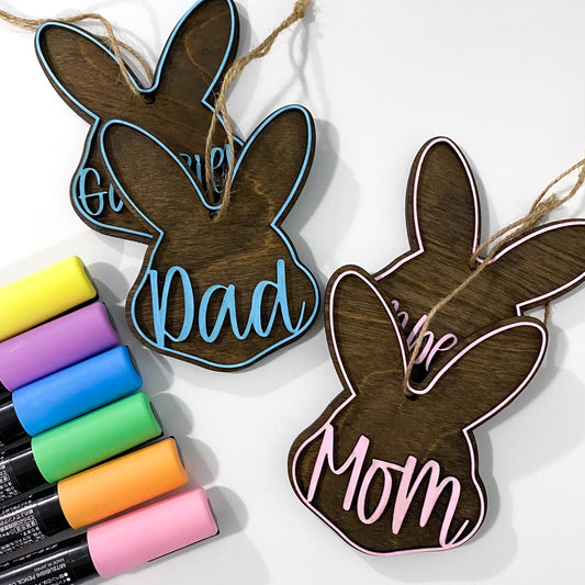 Colored Easter Basket Tags